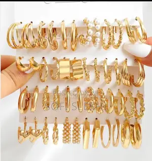 Hoop Earrings , 24 PCS