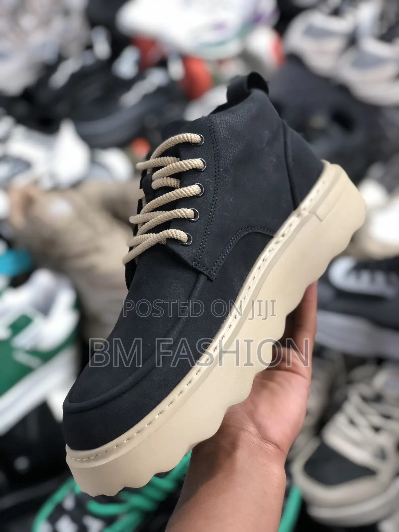 Light Weight Black Boots for Men