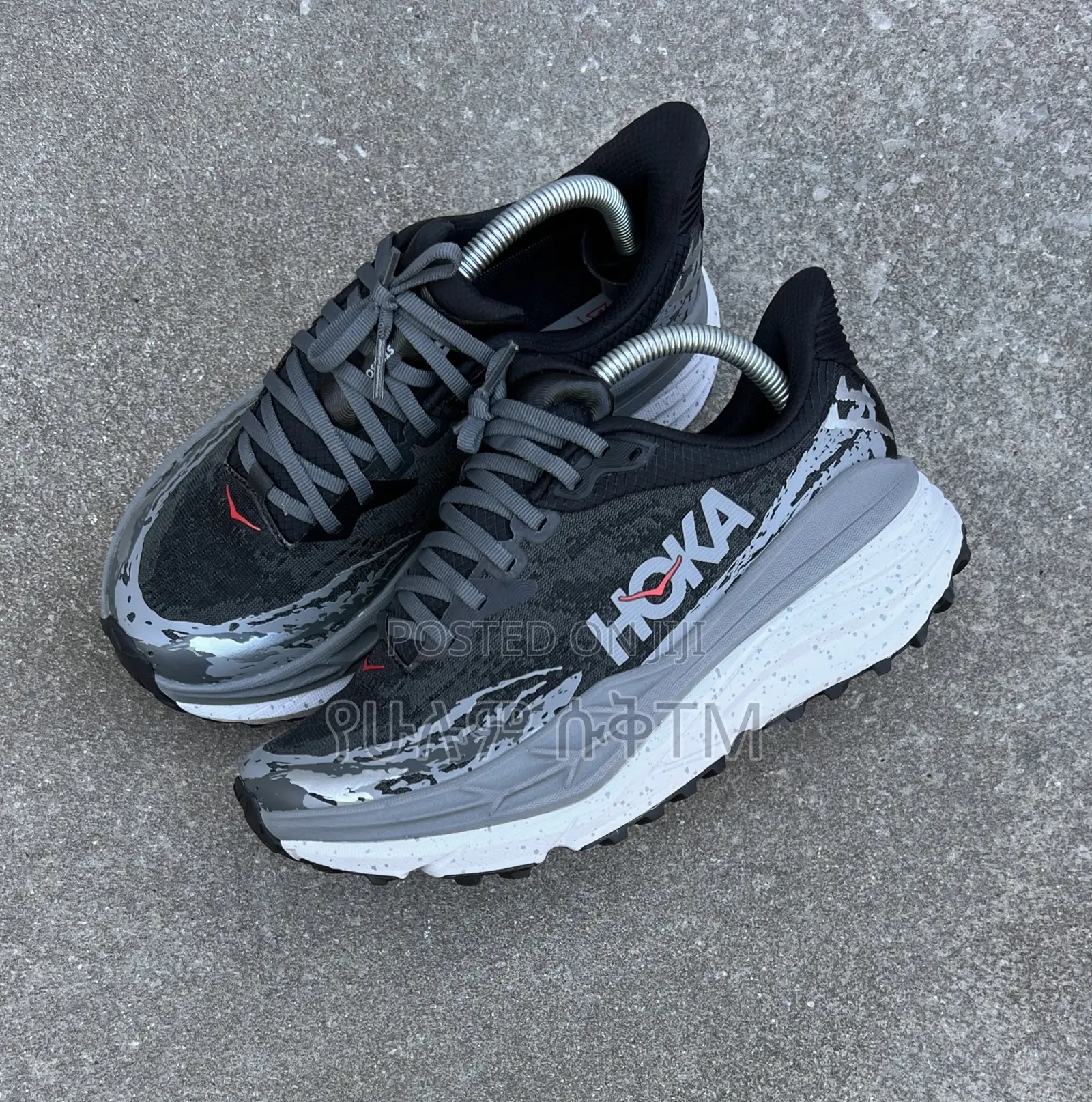 Original Hoka Stinson 7 ‘Grey/Black’ Men’S Shoes