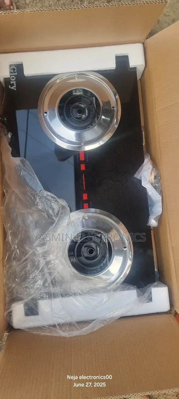 Glory Gas Stove 2-Cookers Ceramic Deliver