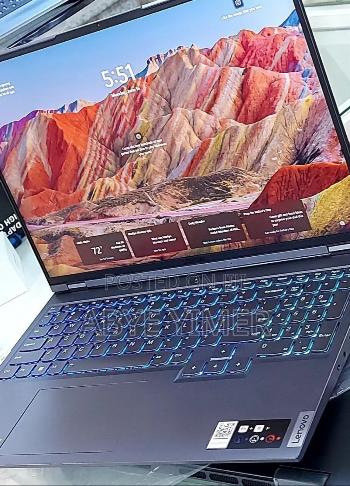 New Laptop Lenovo Legion 5 16GB AMD Ryzen 7 SSD 512GB