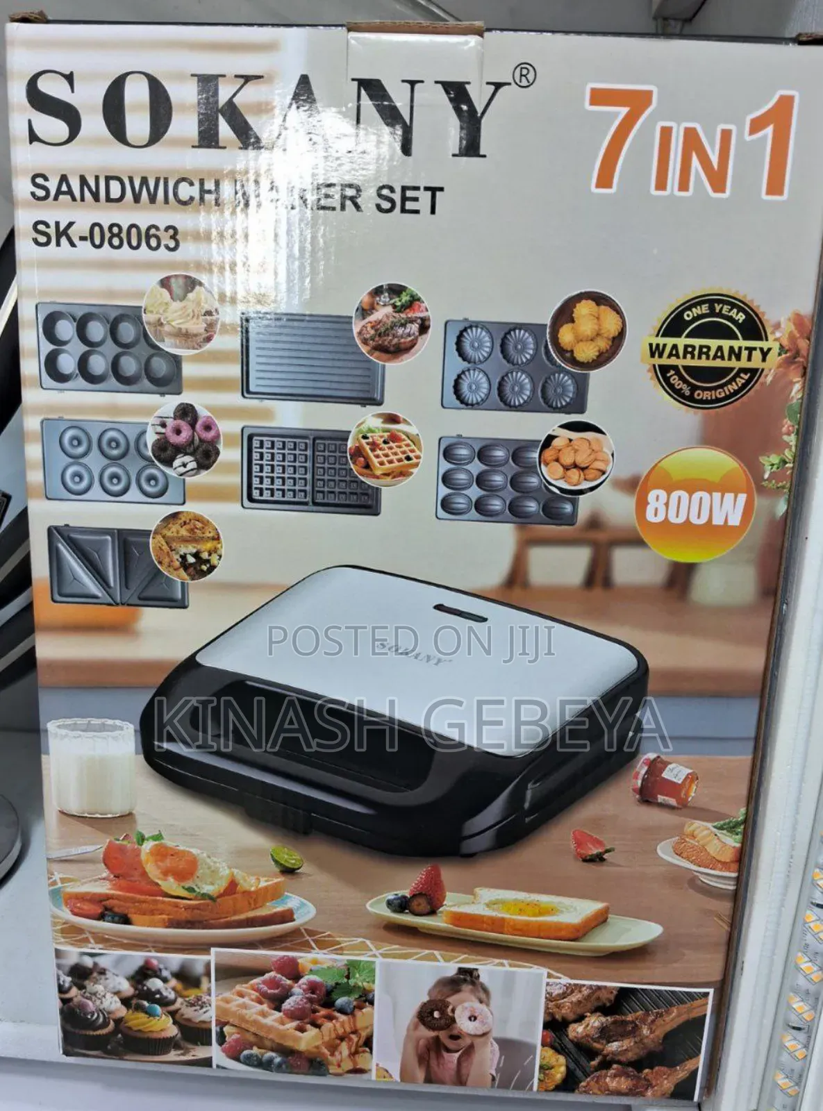 7in1 Sokany Waffle and Sandwitch Maker