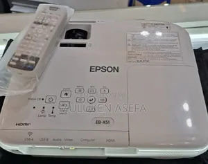 Epson Projector 
Model: Eb-X51
Has: Bag Remote 
Model Name
