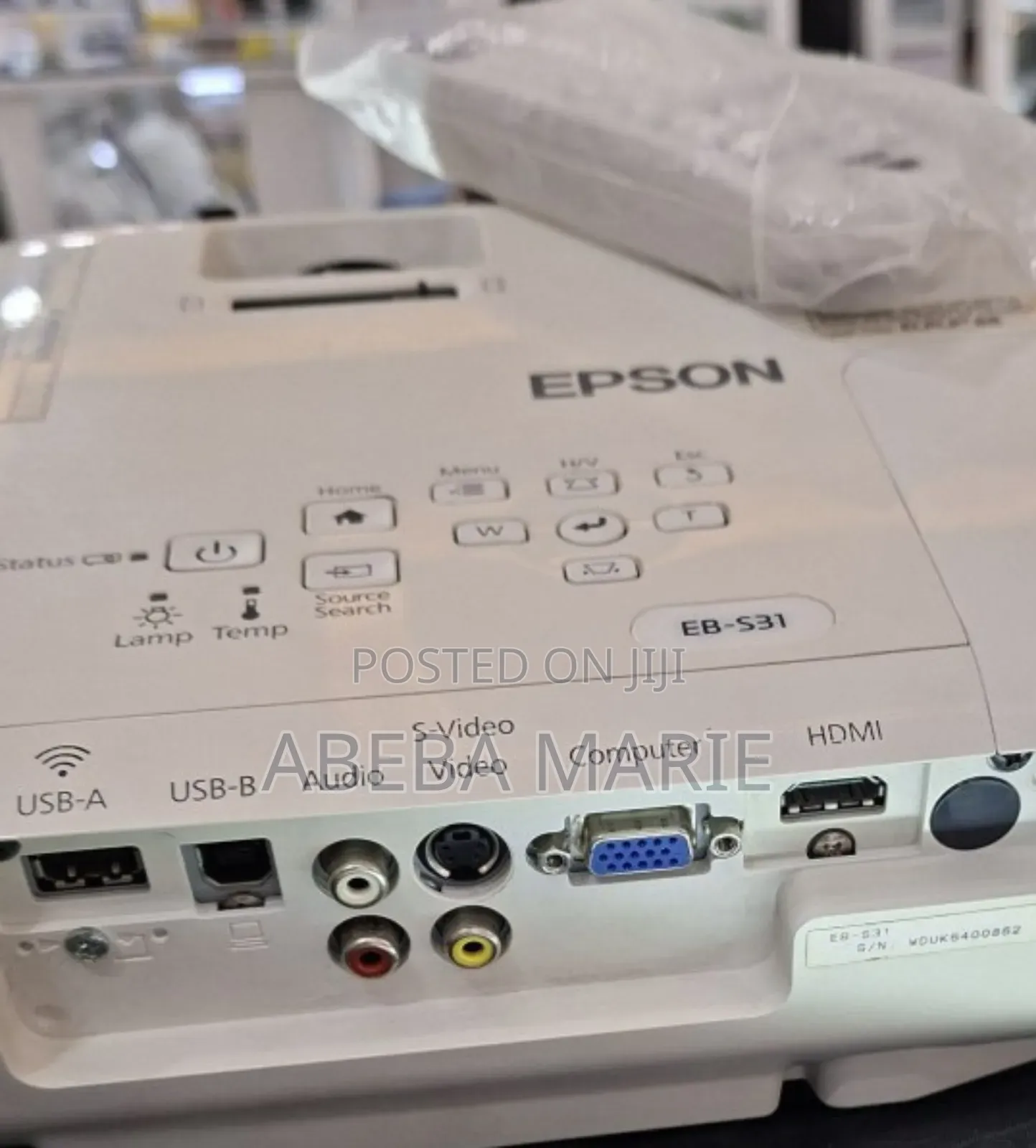 Epson Projector Model Name: Eb-S31 Has