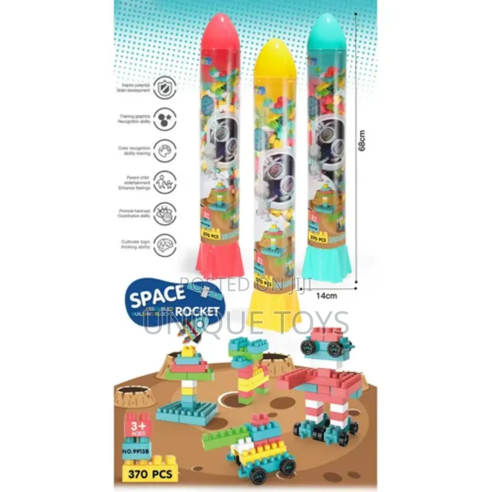  Space Rocket Building Blocks Set  370 PCS