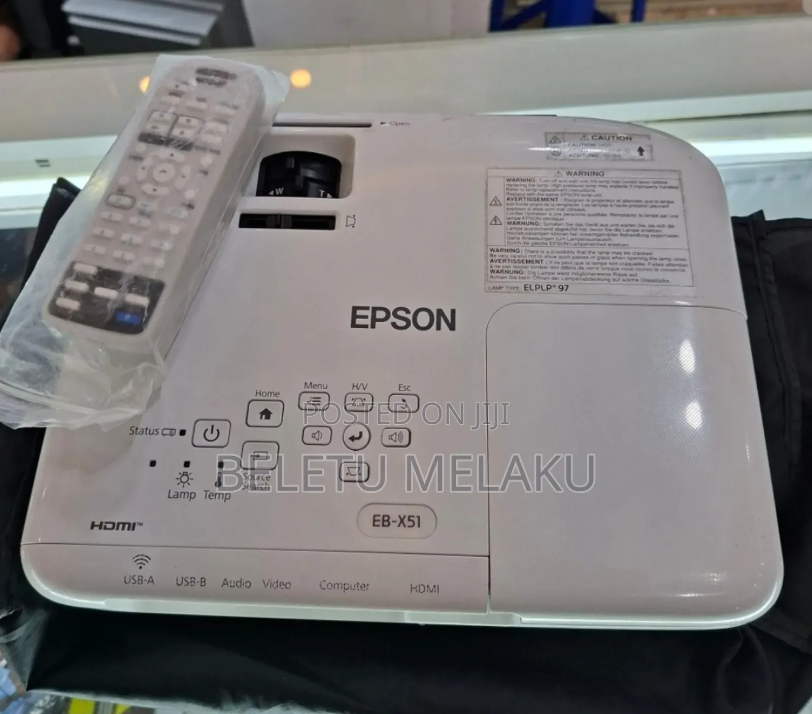 Epson Projector 
Model: Eb-X51
Has: Bag Remote