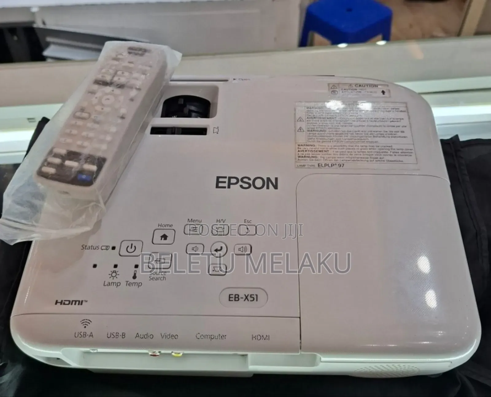 Epson Projector 
Model: Eb-X51
Has: Bag Remote