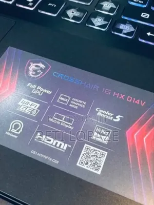 Photo - New Laptop MSI Crosshair 17 16GB Intel Core I7 SSD 1T