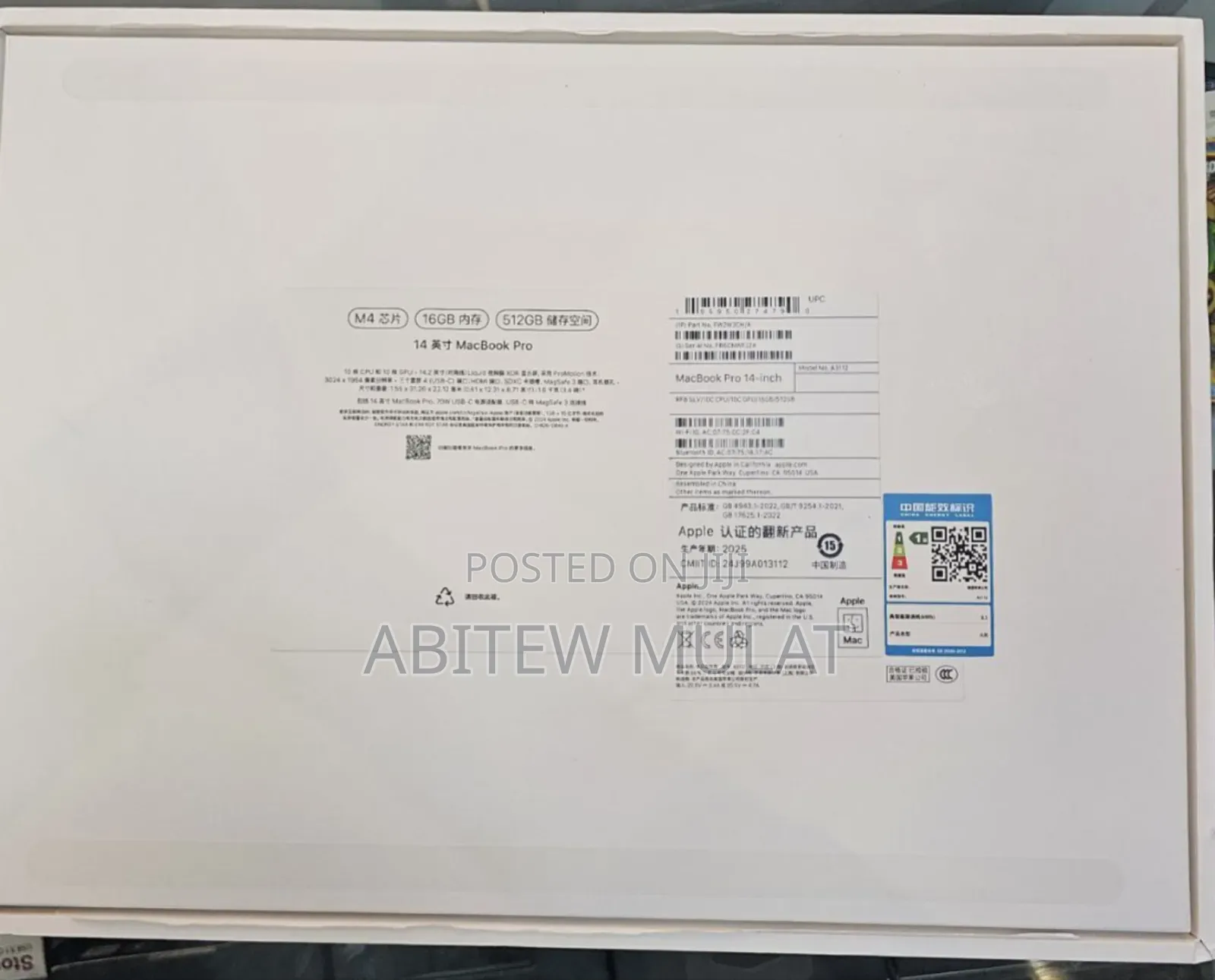 New Apple MacBook Pro 2024 M4 Pro 14-Inch 16GB Apple M4 SSD 512GB