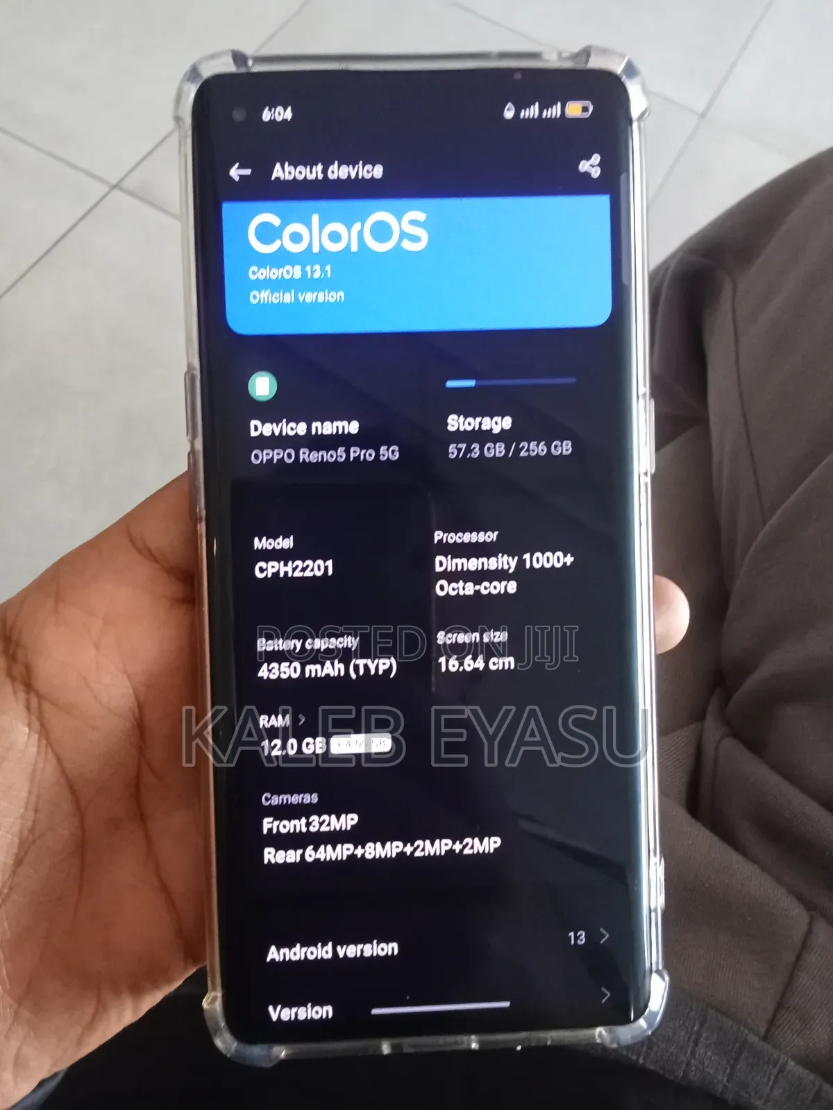 New Oppo Reno5 5G 256 GB Black