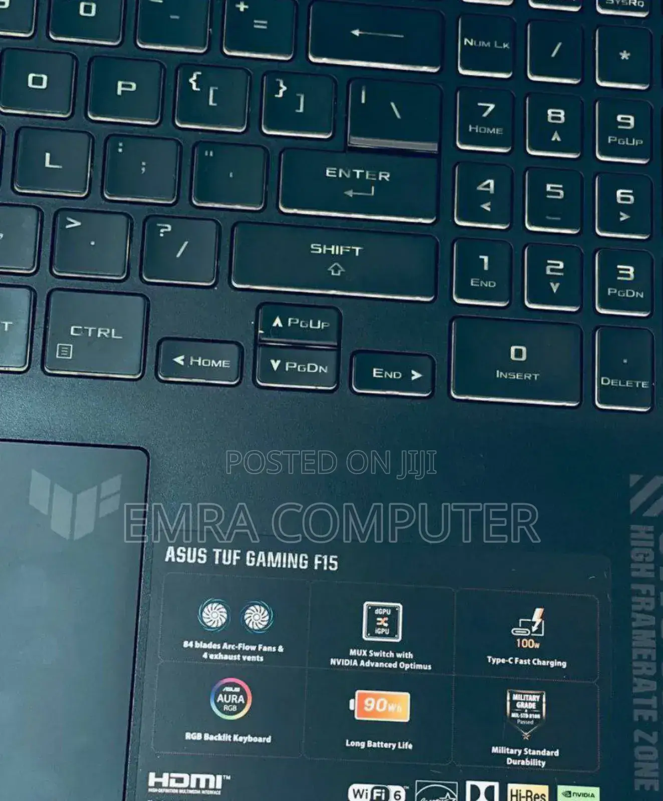 New Laptop Asus TUF Dash F15 16GB Intel Core I7 SSD 512GB