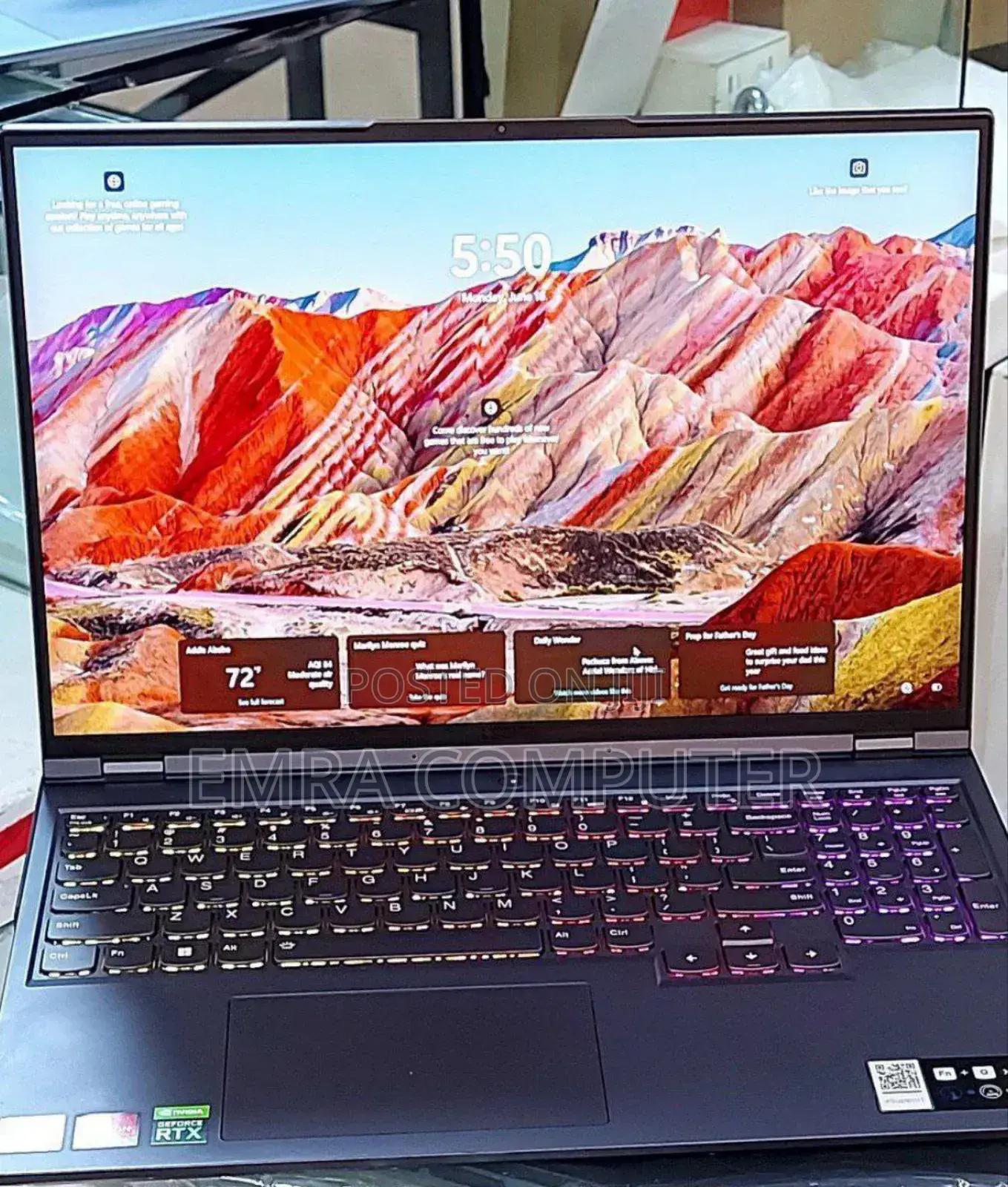 New Laptop Lenovo Legion 5 16GB AMD Ryzen 7 SSD 512GB