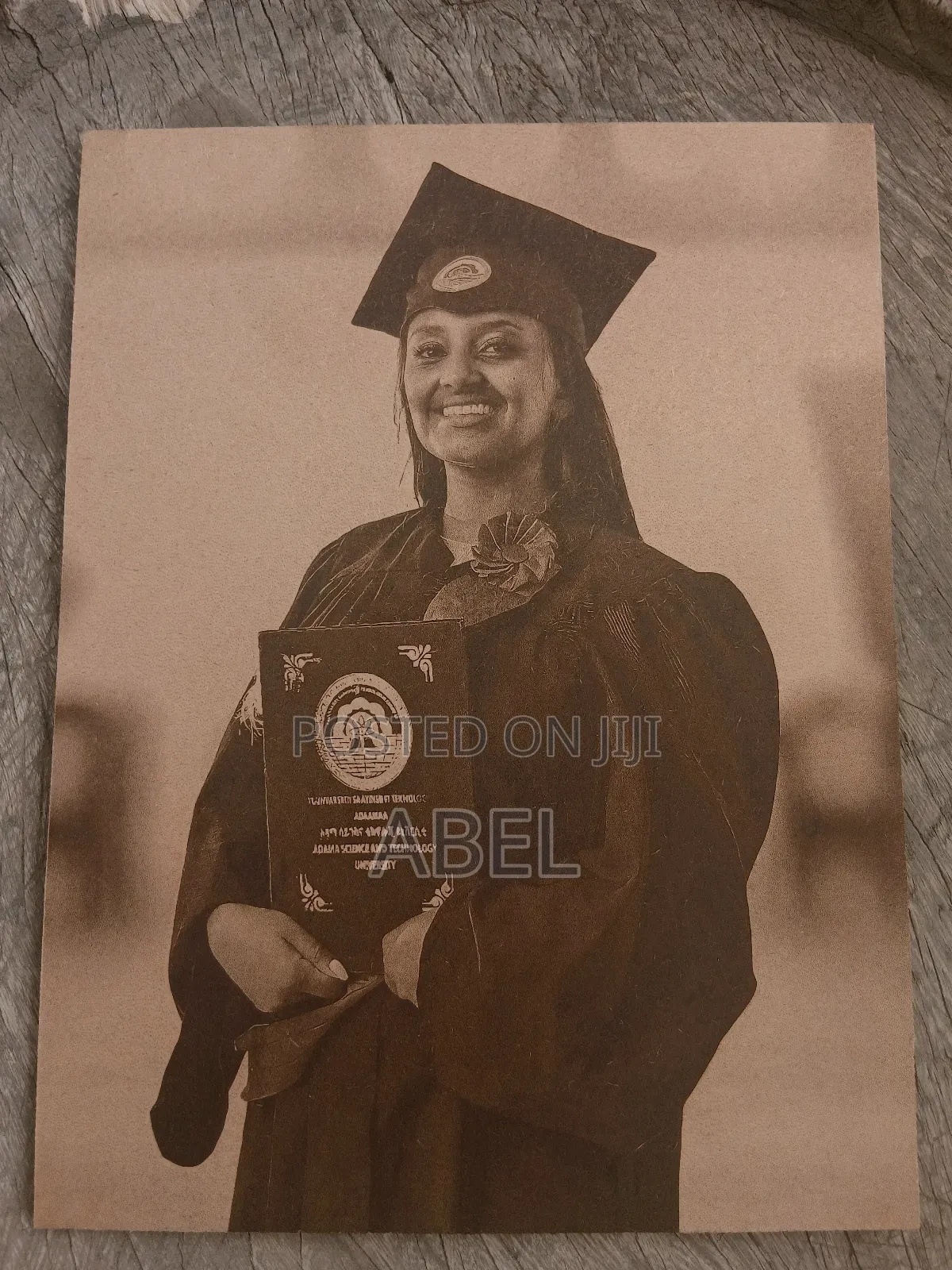 Graduation Photo Engraved on MDF