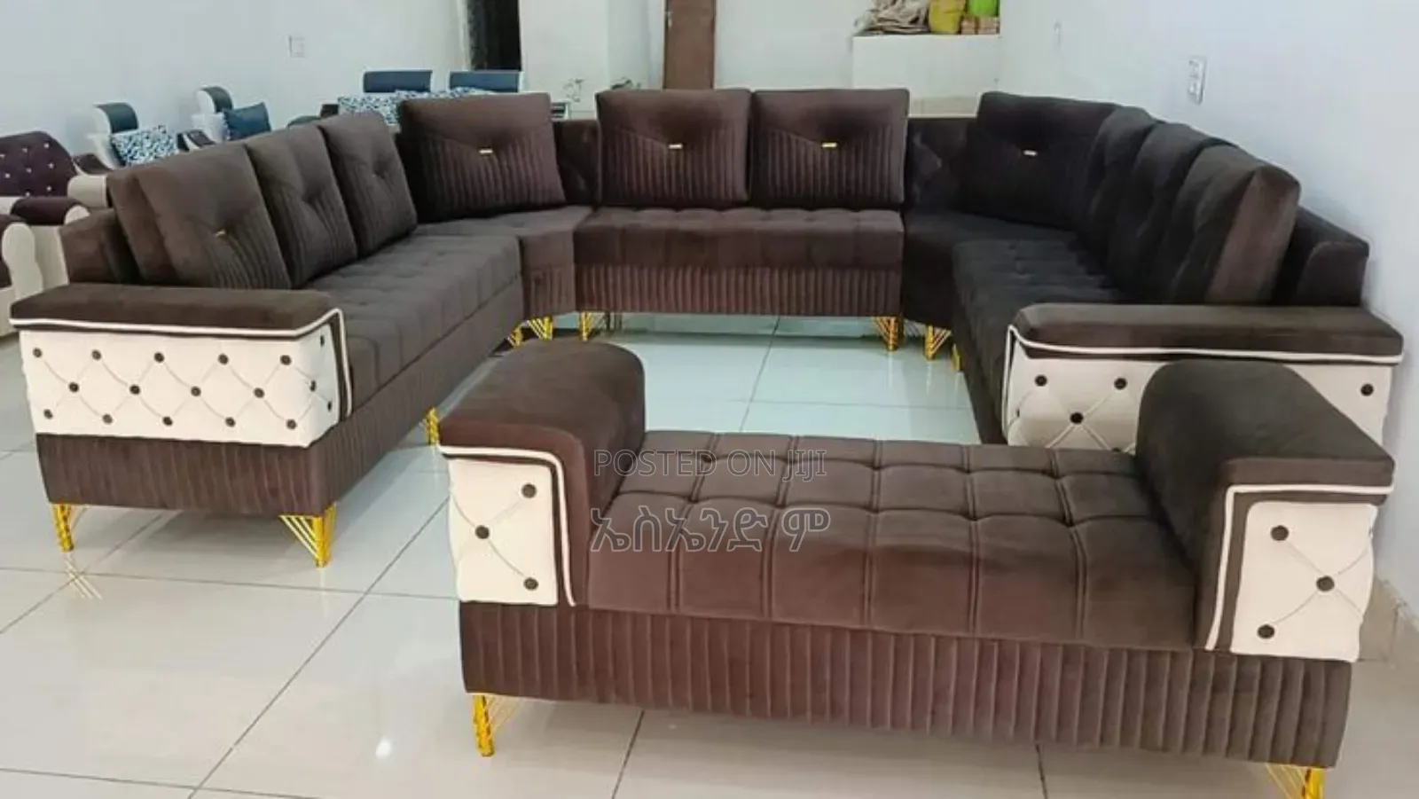 Puff Corner Sofa Design
