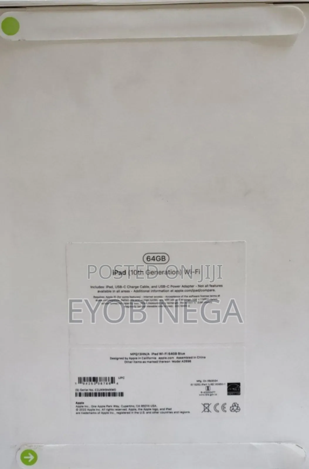 New Apple iPad Pro 11 (2020) 64 GB