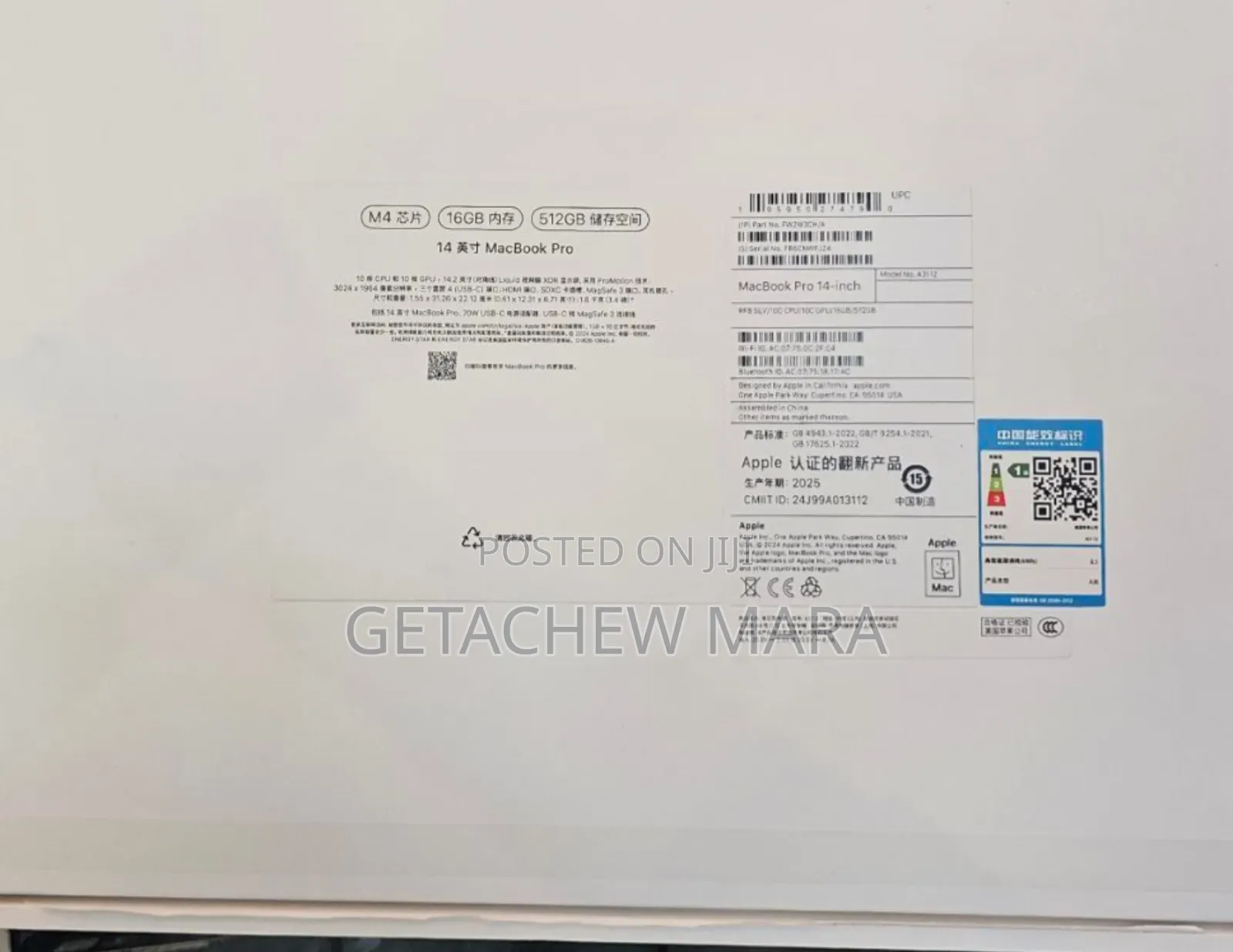 New Laptop Apple MacBook Pro M1 16GB Apple M1 Max SSD 512GB