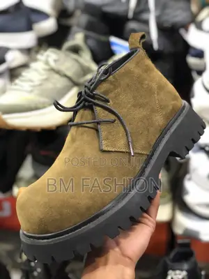 Photo - Metallic Sunburst Men's Suede Boots