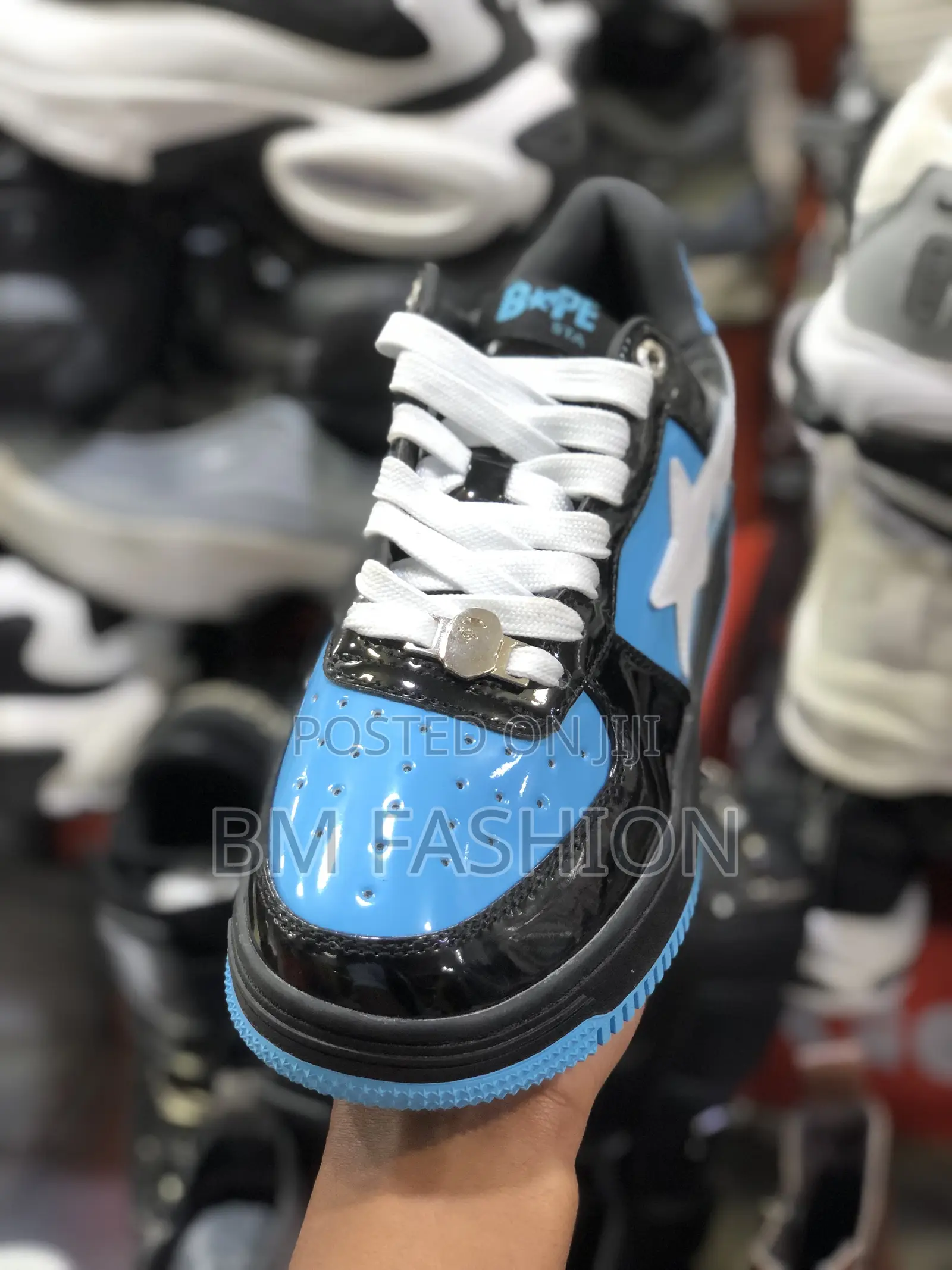 Bape Star Blue Bapesta Trendy Sneakers