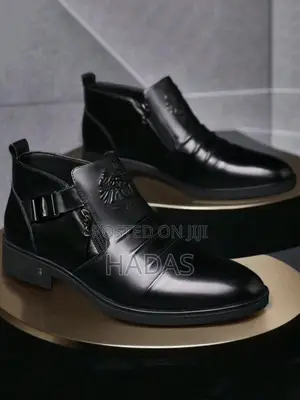 Photo - Men's British Style Formal Pointed-Toe Leather Dress Shoes