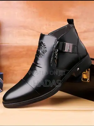 Men's British Style Formal Pointed-Toe Leather Dress Shoes