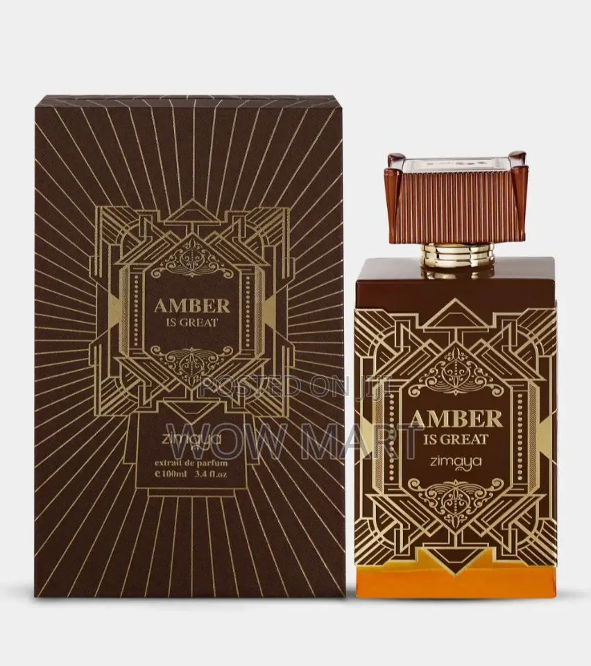 Zimaya Amber Is Great Eau De Parfum 100ml for Men Women