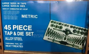 45 Piece Tap Die Set Alloy Steel