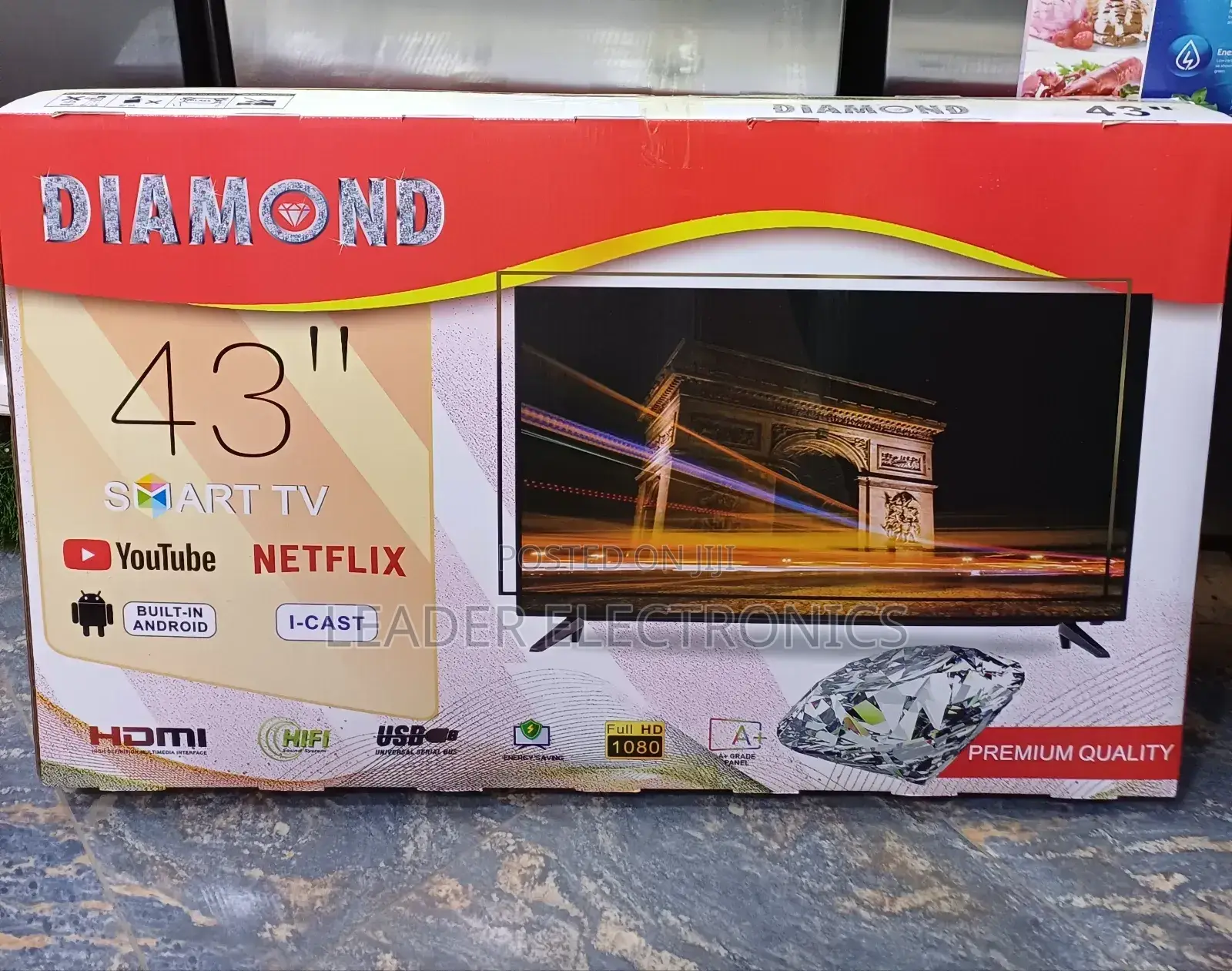 Diamond Tv 43" Smart Android Tv New 2025