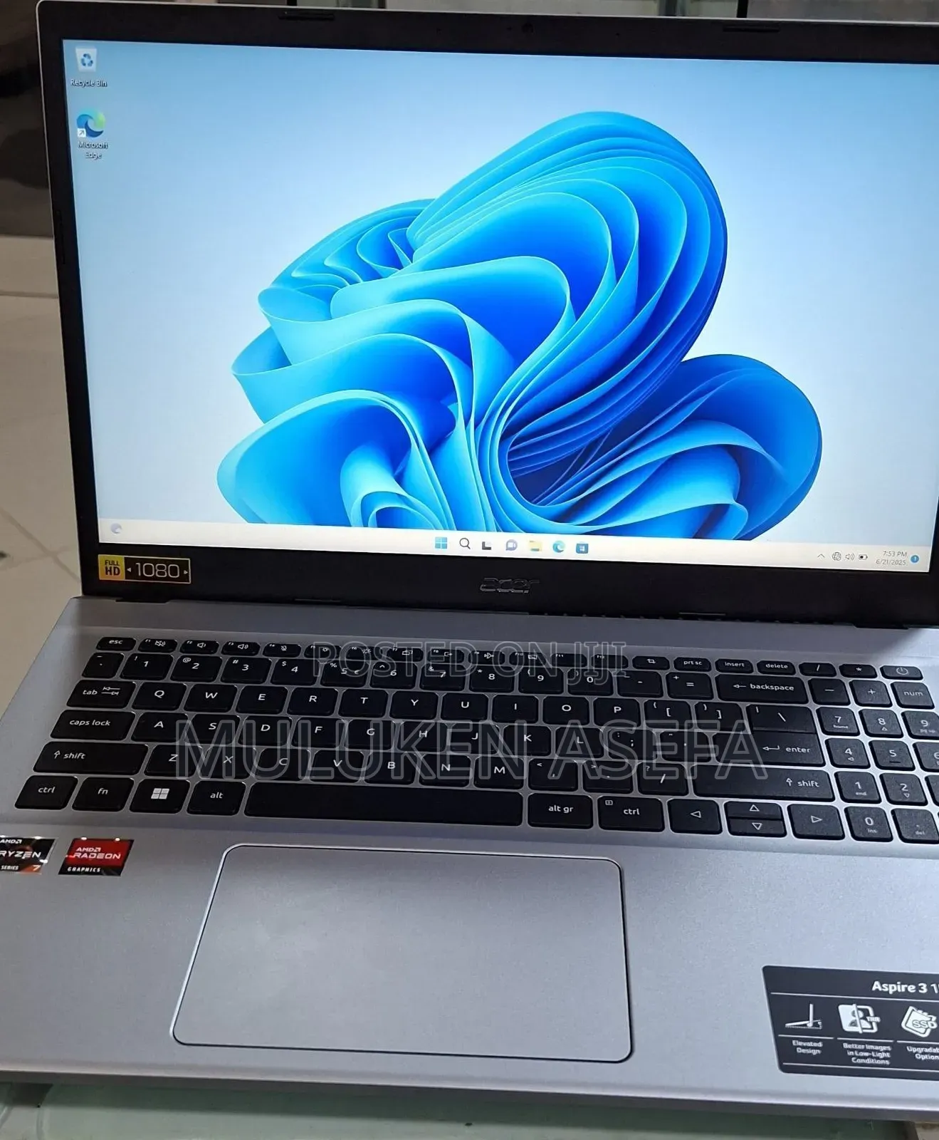 New Laptop Acer Aspire 3 16GB AMD Ryzen 7 SSD 1T