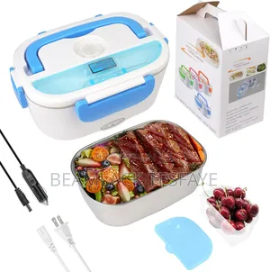 የኤሌክትሪክ ማሞቂያ ያለው የምሳ እቃ 