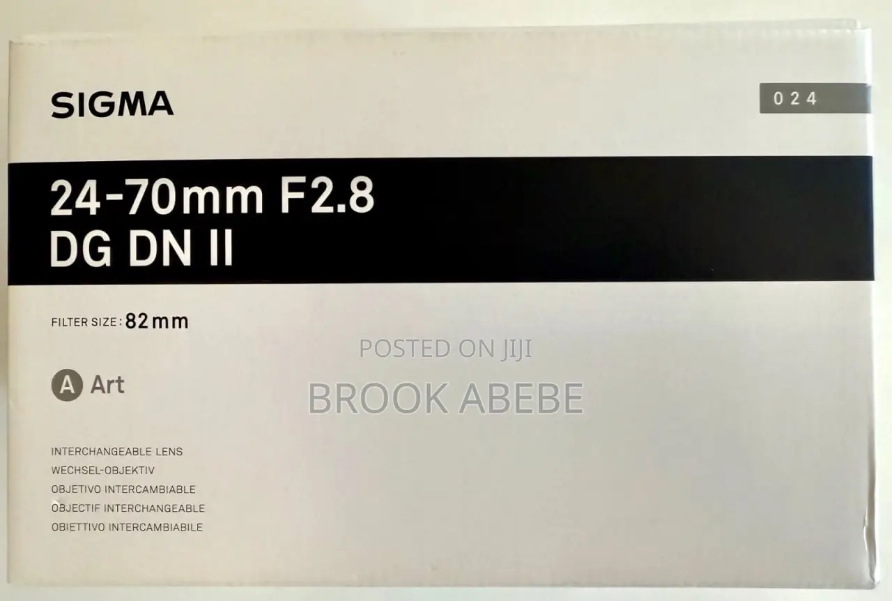 Sony Sigma 24-70 Mark Ii Usa