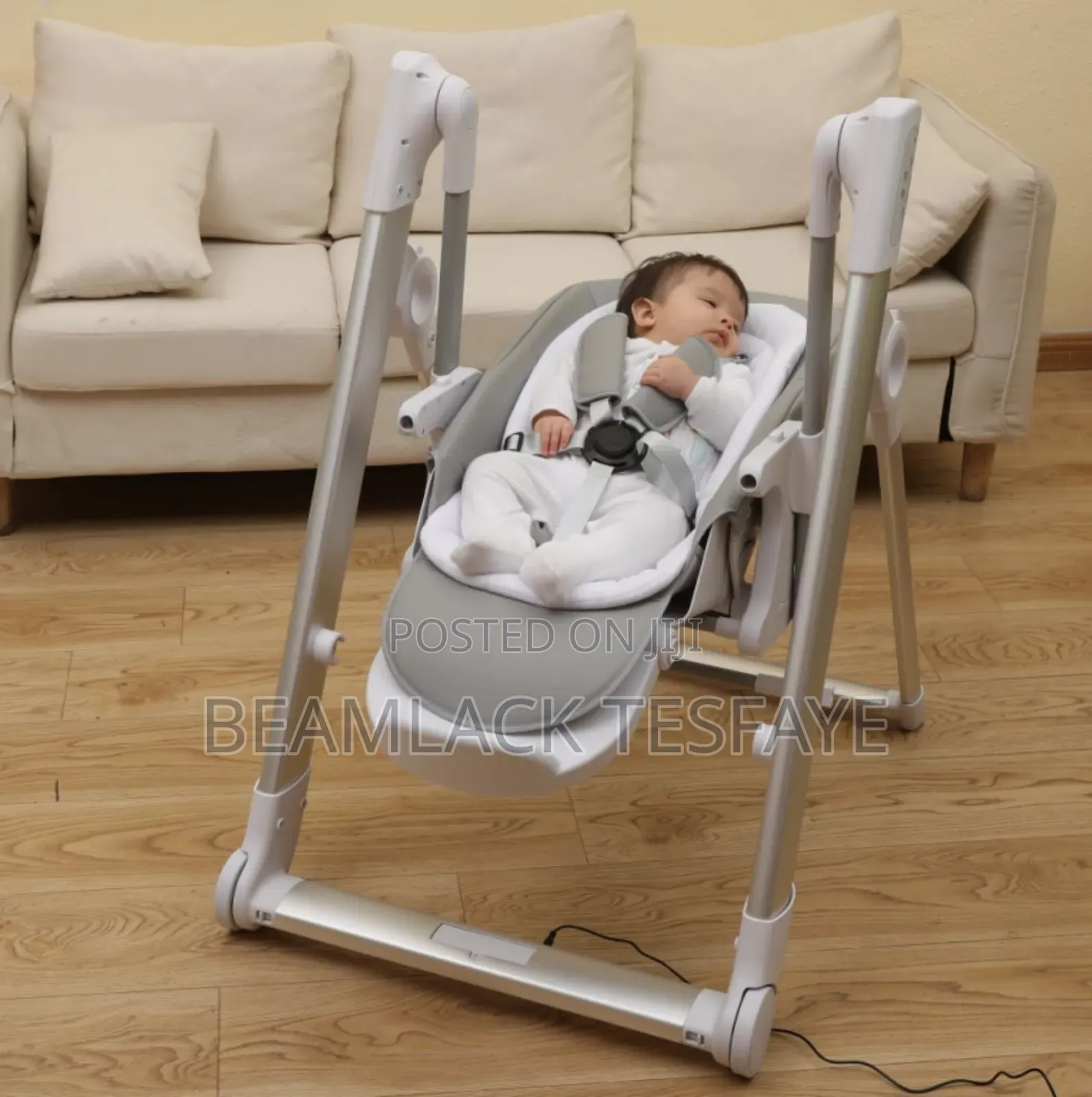 5-in-1 High Chair Multifunctionከመመገቢያ ወንበርነትእናዣዋዥመዌ (Swing