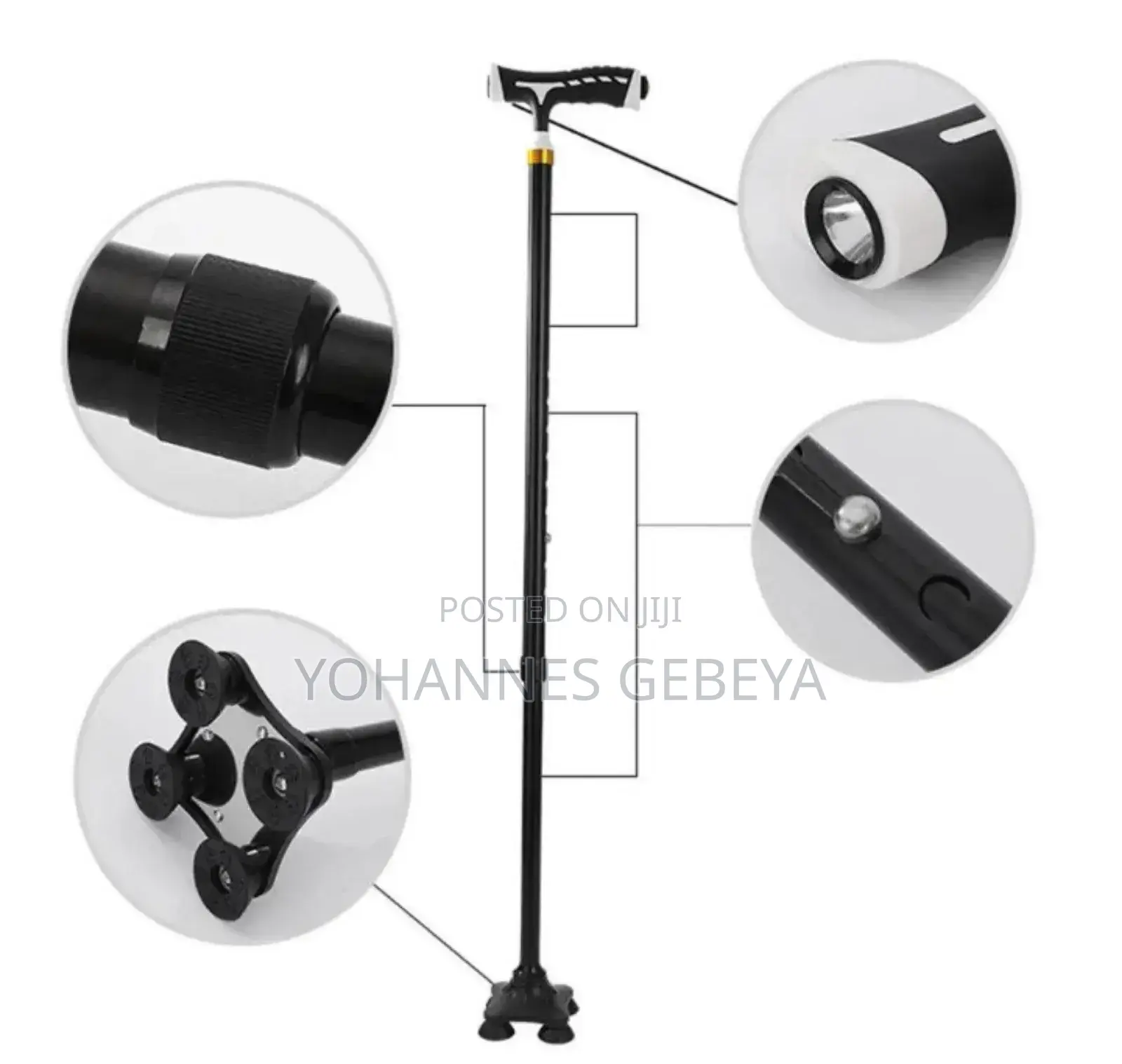 Telescopic Elderly Crutch