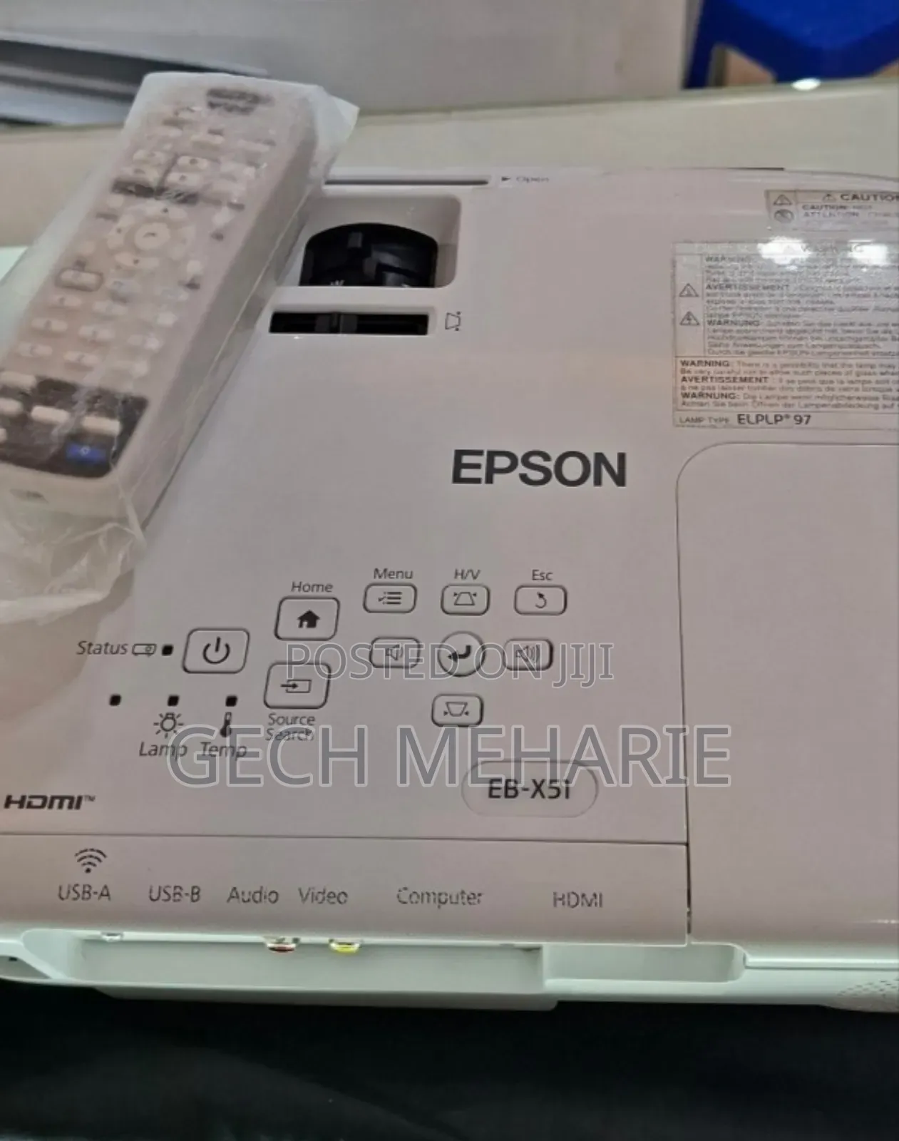 Epson Projector 
Model: Eb-X51
Has: Bag Remote