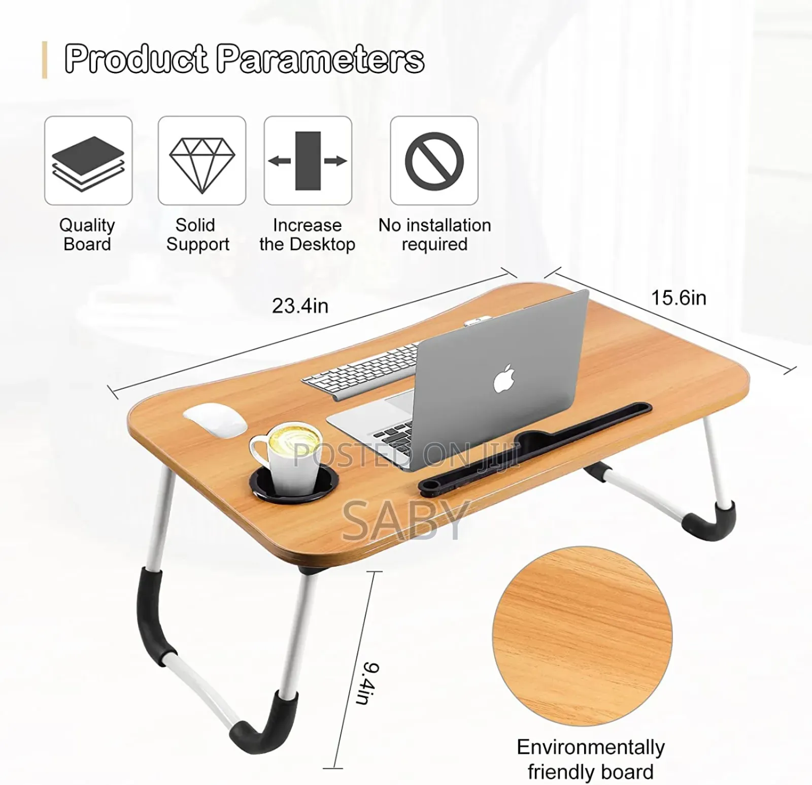 Foldable Laptop Table With Cup Holder
