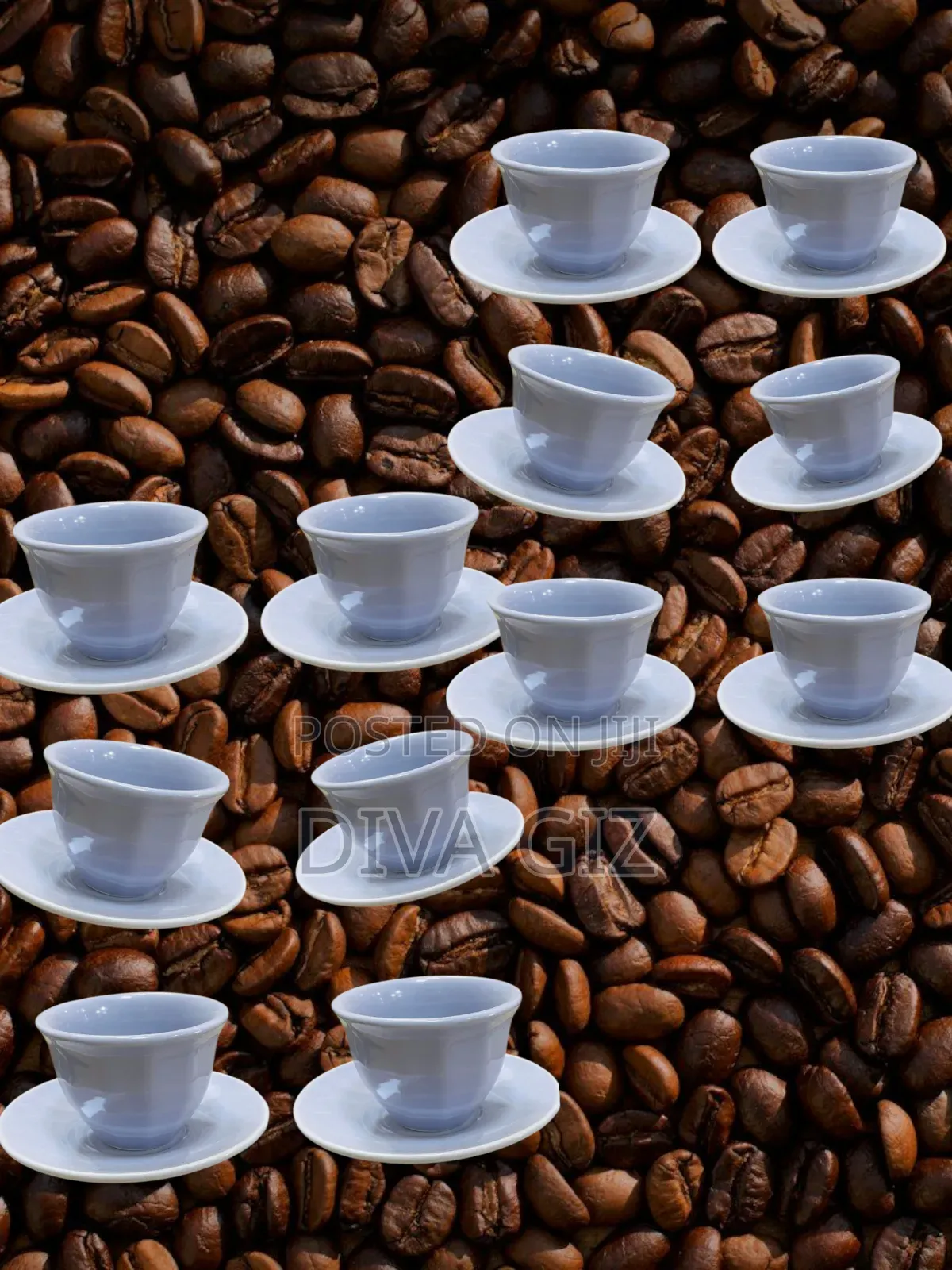 12 Ceramic Coffee Cups