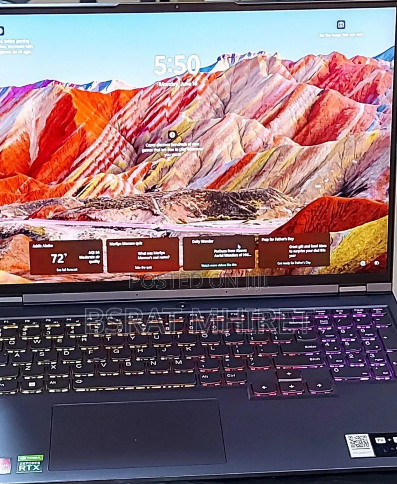 New Laptop Lenovo Legion 5 16GB AMD Ryzen 7 SSD 512GB