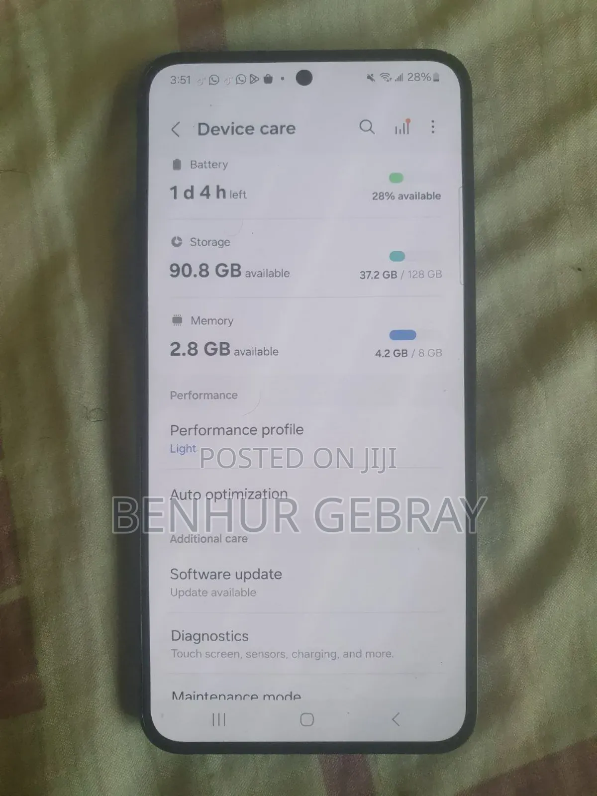 Samsung Galaxy S24 FE 128 GB Black