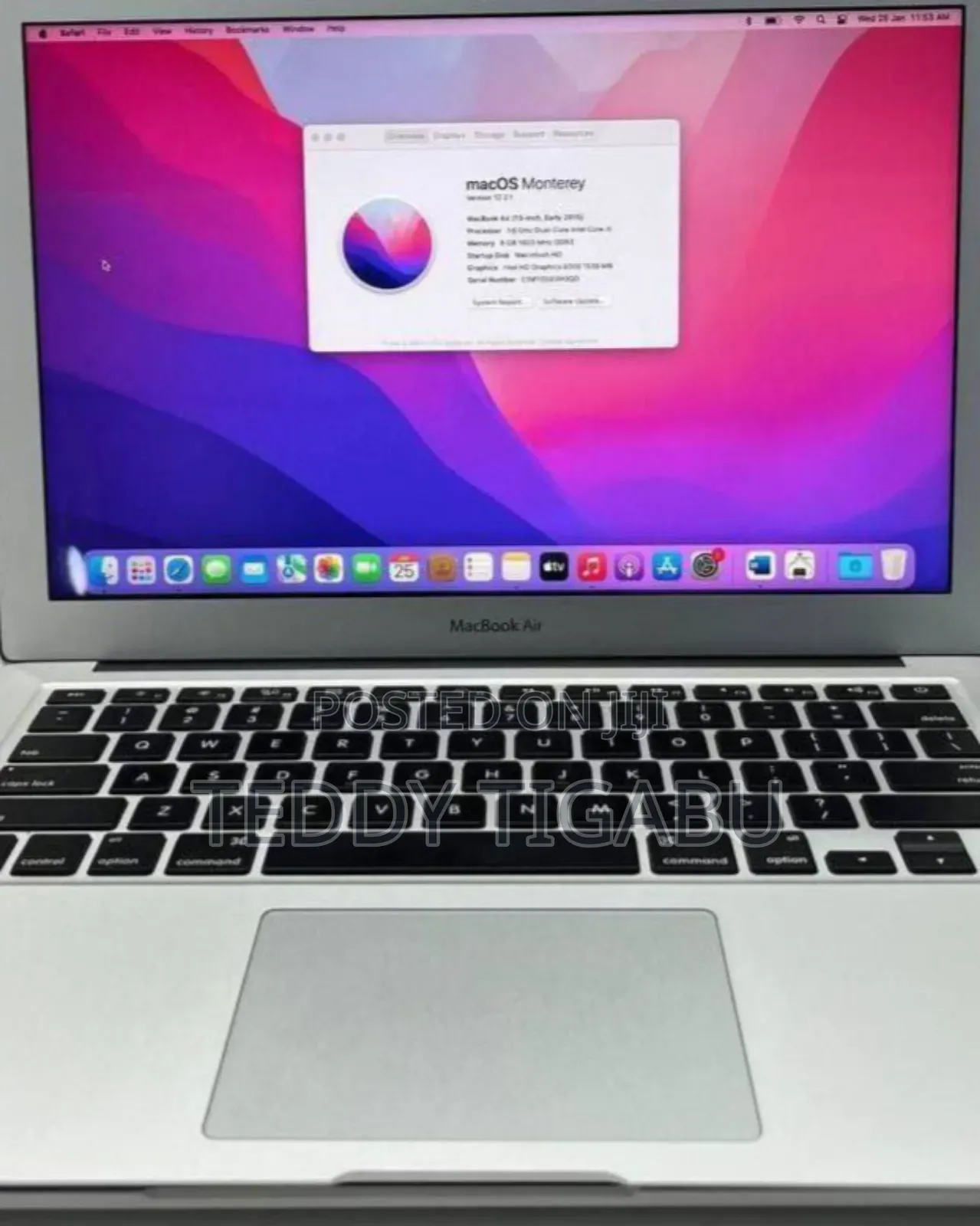 New Laptop Apple MacBook Pro 2017 8GB Intel Core I7 SSD 256GB