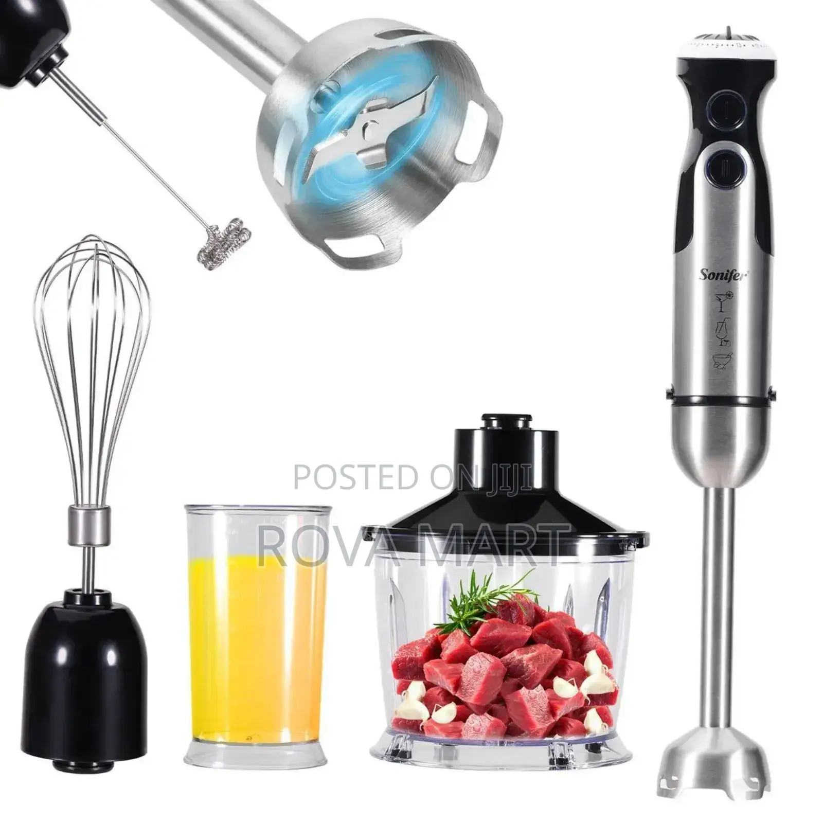 Sonifer Immersion Blender With 3-in-1 Functionality