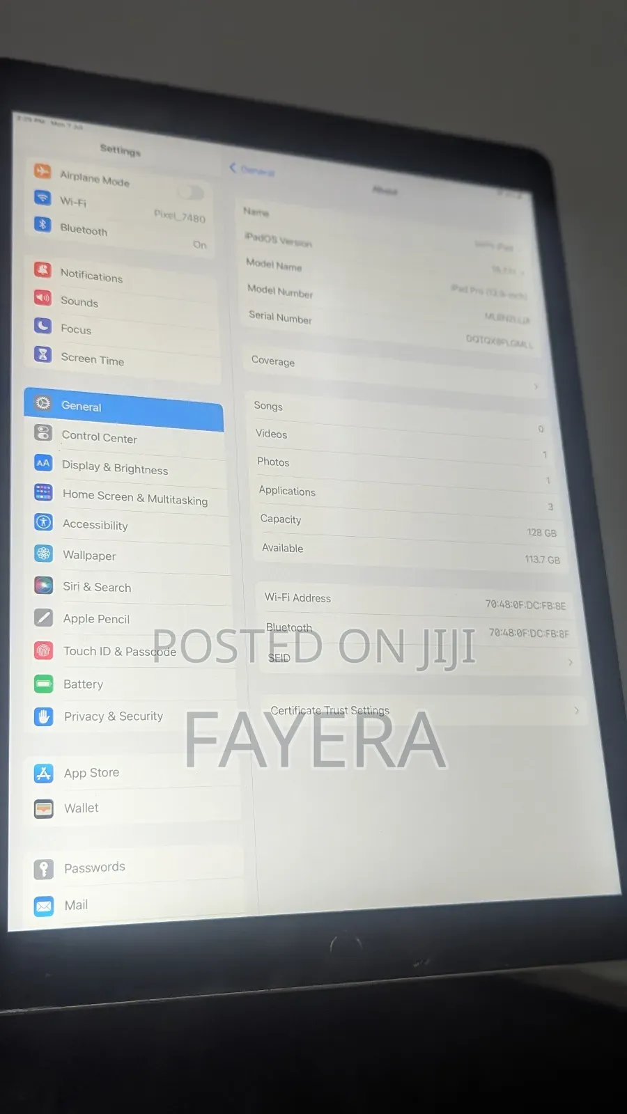 Apple iPad Pro 12.9  (2015) 128 GB Silver