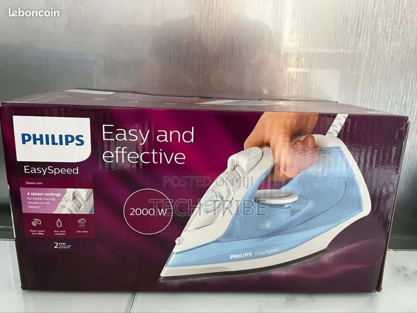 Philips Original Easyspeed Steam Iron የልብስ መተኮሻ