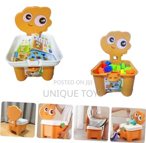 Photo - Diy Creative 3-in-1 Blocks + Chair + Storage Set