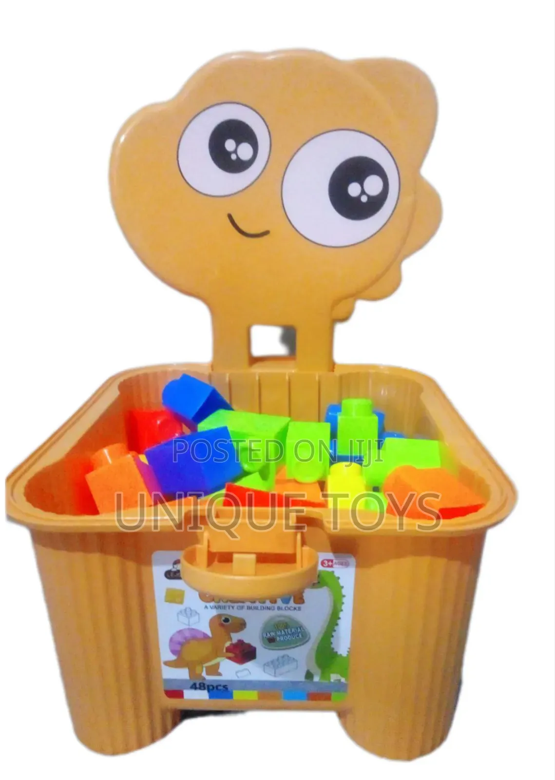 Diy Creative 3-in-1 Blocks + Chair + Storage Set