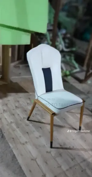 Photo - 4 Faux Leather Sherston Chairs With Metal Leg