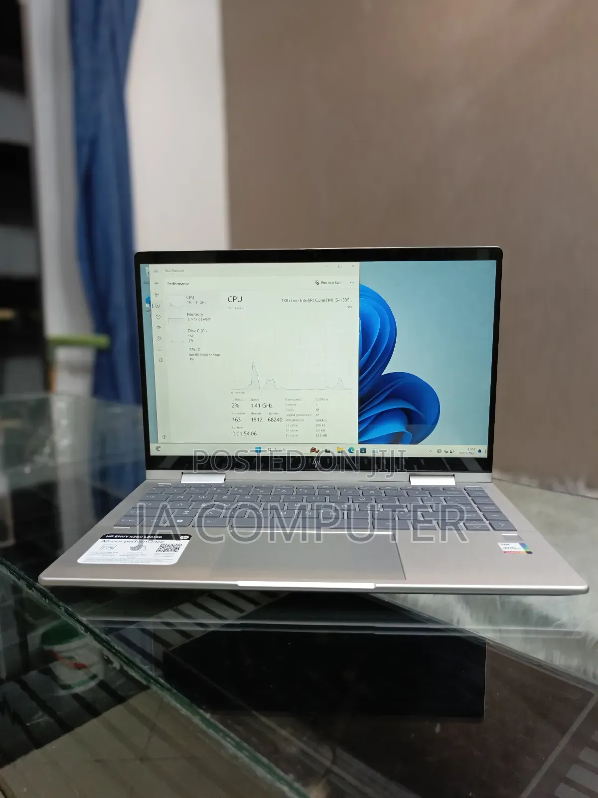 New Laptop HP Envy X360 8GB Intel Core I5 SSD 1T