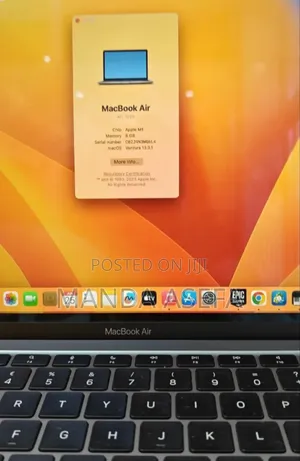 New Laptop Apple MacBook Air 2020 M1 8GB Apple M1 SSD 256GB