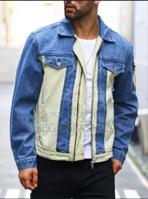 Men's Leather and Jean's Jacket