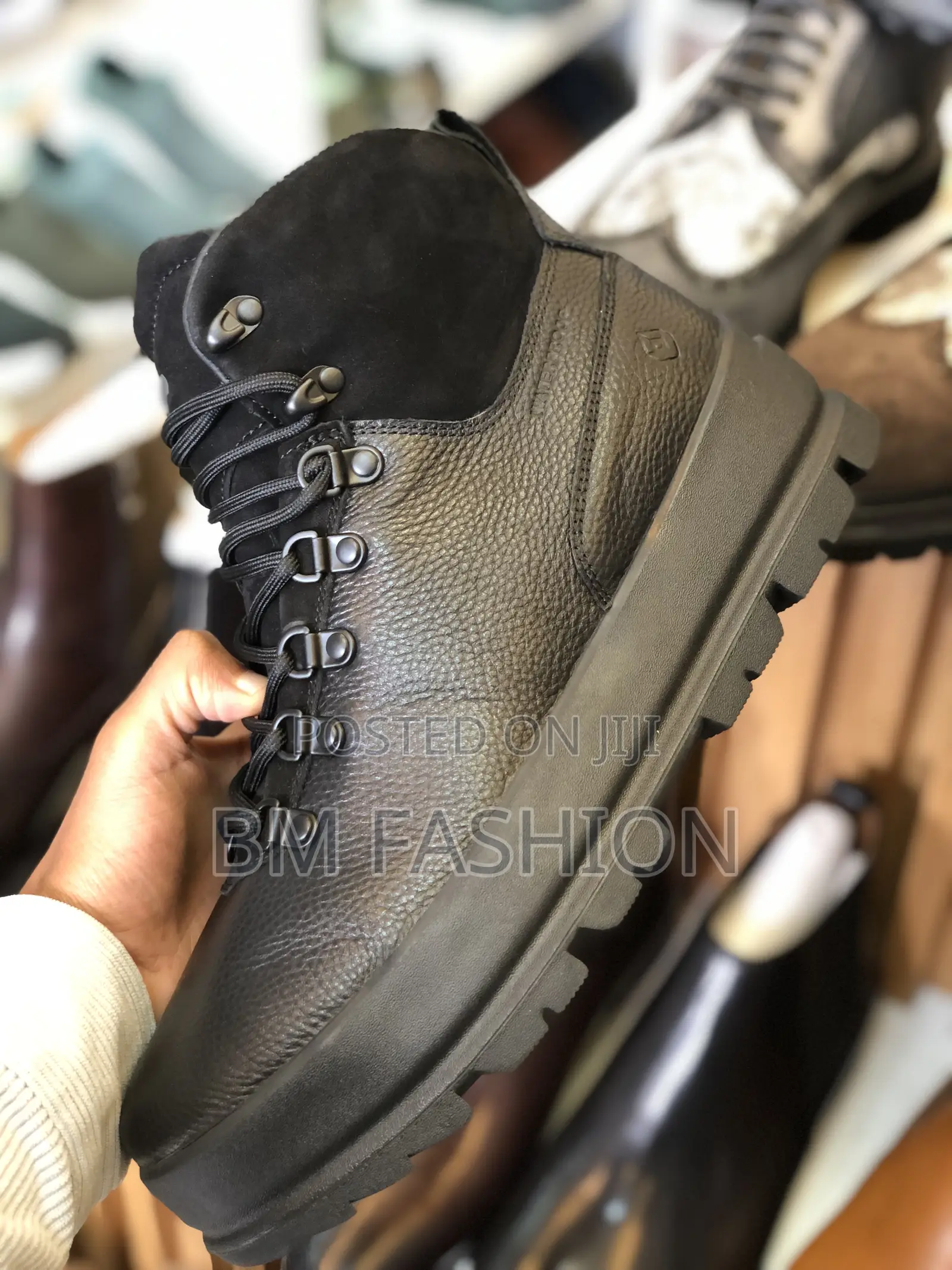 High Quality Black Leather Boots For Everyday Wear