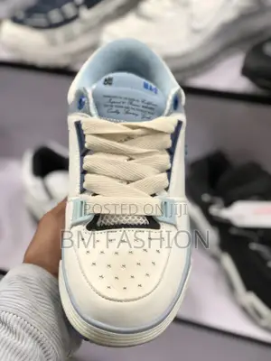 Amiri White X Light Blue Luxury Sneakers