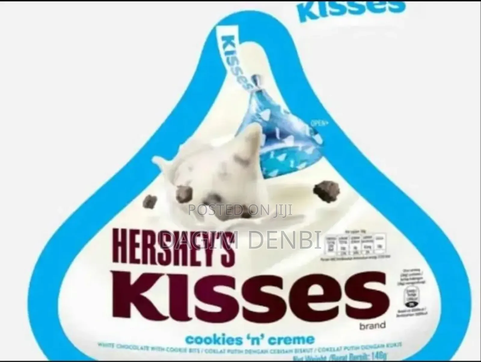 Whait Hershey's Kisses Chocolate